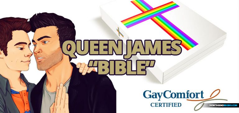 Presenting The Queen James Gay Friendly Bible Perversion   Queen James Bible Gay Queer Lgbtq 768x364 