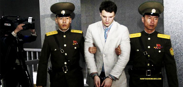 College Student Otto Warmbier Held Prisoner In North Korea Comes Home   Otto Warmbier North Korea Trump 768x364 