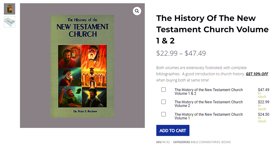 history-of-new-testament-church-commentary-peter-ruckman-nteb-christian-bookstore-palatka-florida