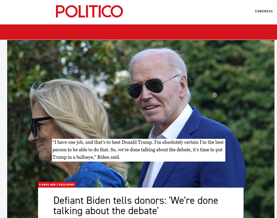Joe Biden In A Private Call On Monday To Donors Told Them “It’s Time To Put Trump In A Bullseye” 5 Days Before Assassination Attempt, Coincidence?