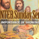 nteb-sunday-service-importance-of-showing-up-lad-with-5-loaves-2-fishes